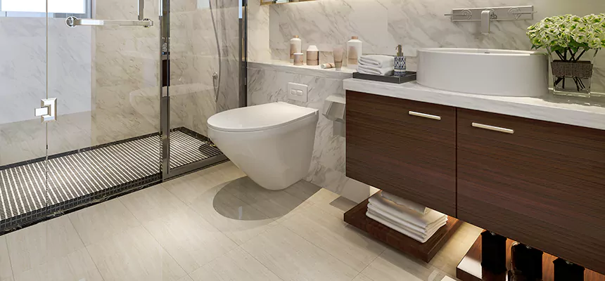 Burst Pipe Bathroom Cleanup in Menands